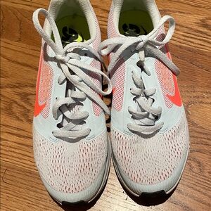 Nike White and Orange Running Shoes